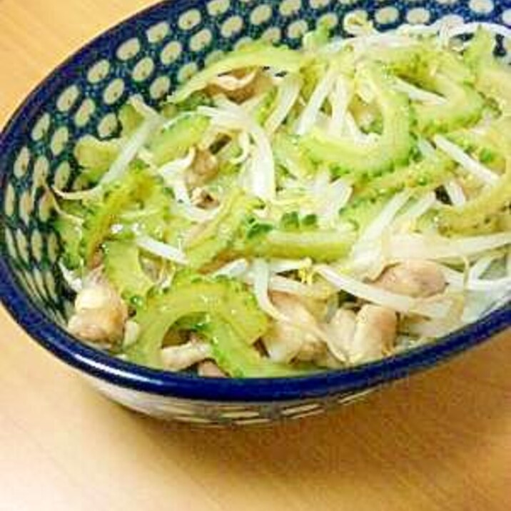 相性抜群！ゴーヤと鶏ひざ軟骨の炒め物＊